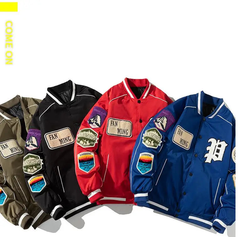 zip-up streetwear coat, 2025 outerwear trend, men's streetwear fashion, oversized urban jacket, high quality cold-weather coa