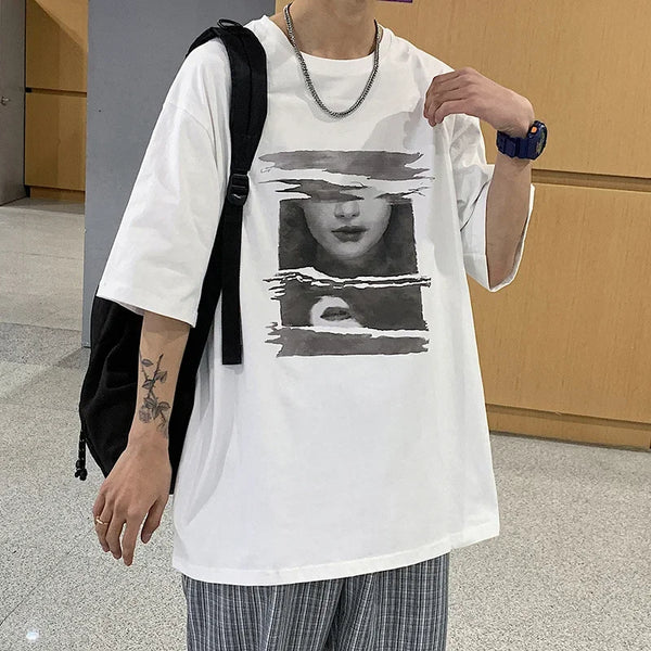 Cyberpunk Oversized shirt – Beautiful Women Graphic Print T Shirts Mens Creativity Cotto