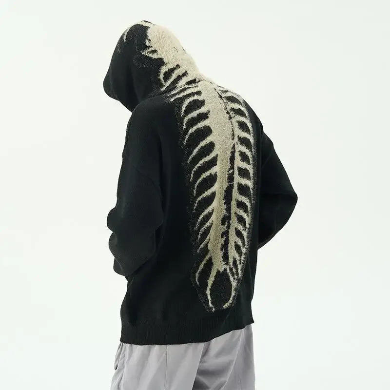 techwear flame hoodie, cold season layer, oversized streetwear hoodie for men, urban techwear fashion