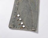 hip hip streetwear denim straight pants mens harajuku retro washed cotton casual zipper joggers jeans trousers pants jean men unique joggers style 2112