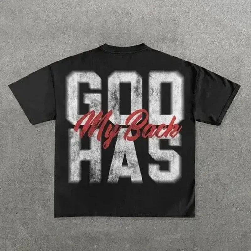 Sadcore Graphic tee – Y2K American Street Summer Fashion Short Sleeved Shirt Men Y