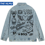 quality hop essential urban print premium streetwear material style design fashion high style unisex graphic-printed-blue-denim-jacket-men-harajuku-hip-hop-streetwear-oversized-jeans-jacket-coat-man-fashion-loose-casual-jacket hip casual wear fit - graphic image oversized everyday 994e25 streetwear design ID 5dcf0