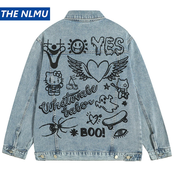 quality hop essential urban print premium streetwear material style design fashion high style unisex graphic-printed-blue-denim-jacket-men-harajuku-hip-hop-streetwear-oversized-jeans-jacket-coat-man-fashion-loose-casual-jacket hip casual wear fit - graphic image oversized everyday 994e25 streetwear design ID 5dcf0