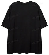 Trapwear Crying angel – Men Short Sleeve T Shirts Embroidery Star Patchwork Tees Str