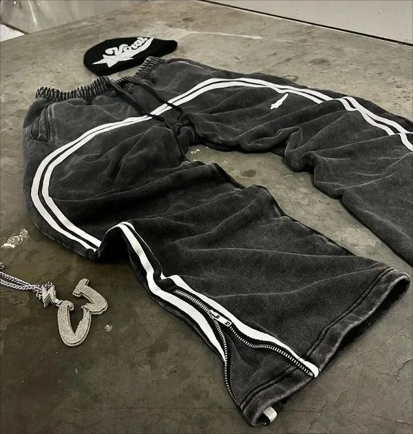 harajuku casual street y2k new fashion trend loose pants women joker wide leg pants couple popular oversized straight trousers minimalist street pants
