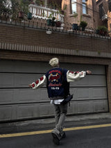 graphic winter jacket, 2025 streetwear trend, cool weather