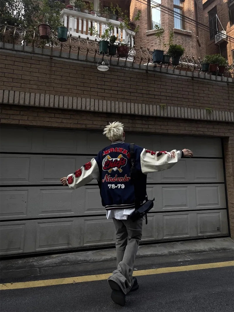graphic winter jacket, 2025 streetwear trend, cool weather