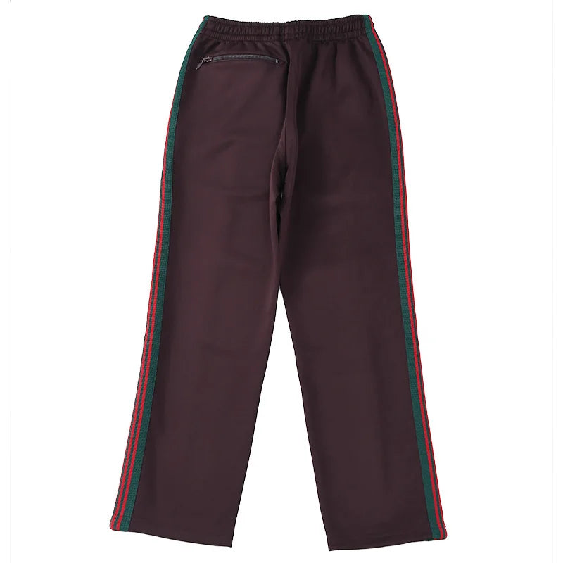 rose red embroidery pants casual men woman loose retro side edge weaving sweatpants trousers straight leg pants unique joggers style 4934