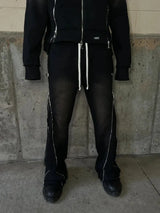 baggy casual y2k pants retro hip hop zipper cargo pants sweatpants men women harajuku letter joggers women trousers streetwear unique joggers style 874