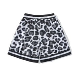 new leopard shorts mens basketball shorts quick drying sports short pants summer mesh breathable sweatpants high street shorts streetwear sweatpants