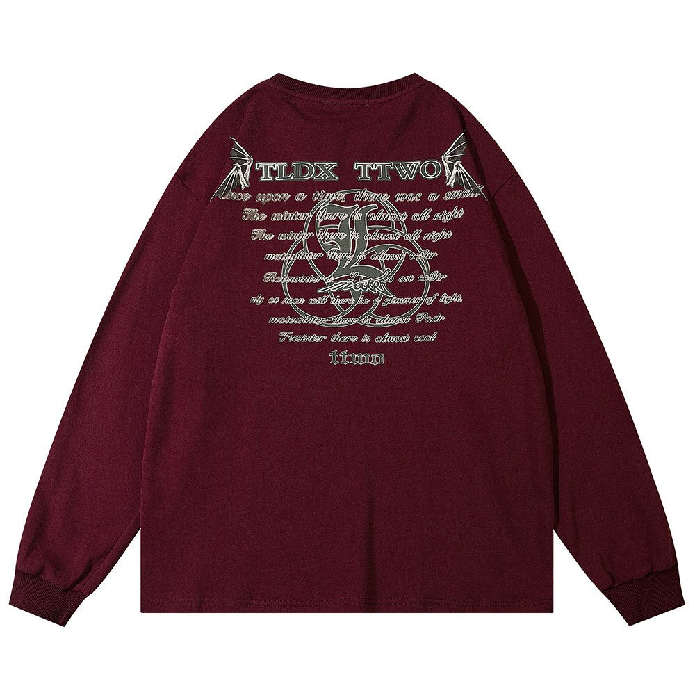 "Flying High" Unisex Men Women Streetwear Graphic Sweatshirt Daulet Apparel