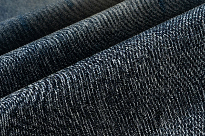 distressed washed blue dirty frayed baggy denim trousers for men and women straight hip hop loose casual jeans oversized unique jeans style 4282