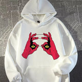 Funny Anime Graphic Printed Hoodies For Men Hip Hop Fashion Hoody Sweatshirts