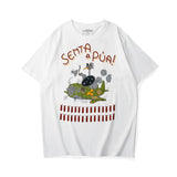 Anime Oversized shirt – Summer Mens T Shirt 200G Retro Cartoon Printed Fighter Milit