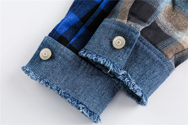 oversized wear unisex hip 680966 fit style men-hip-hop-denim-jacket-plaid-patchwork-oversized-harajuku-y2k-unisex-jeans-jackets-2023-man-fashion-causal-jacket-outwear hop graphic fashion quality casual streetwear - everyday high image essential urban material design style print premium streetwear design ID 4c41b
