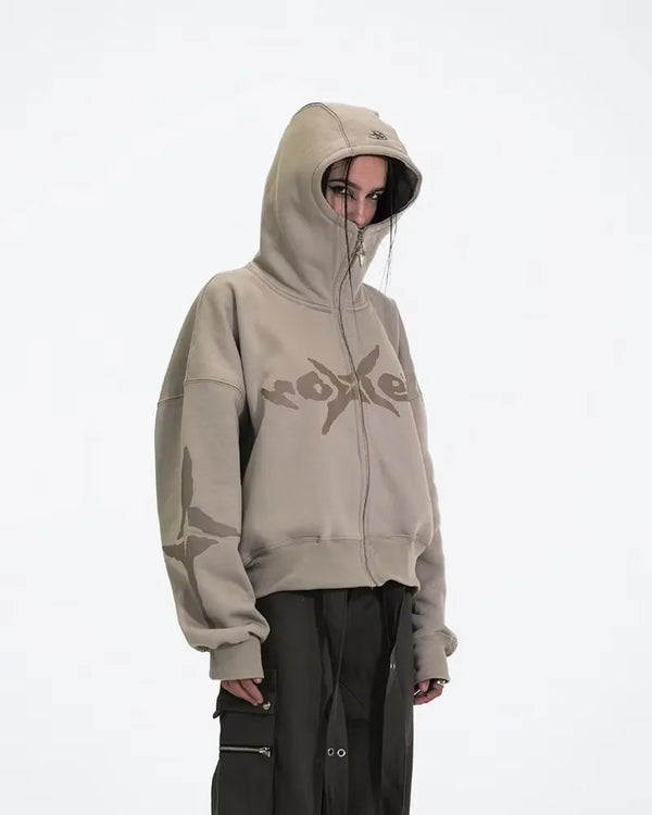 American Gothic Punk Harajuku Retro Oversized Hoodie Women Y2K Fashion