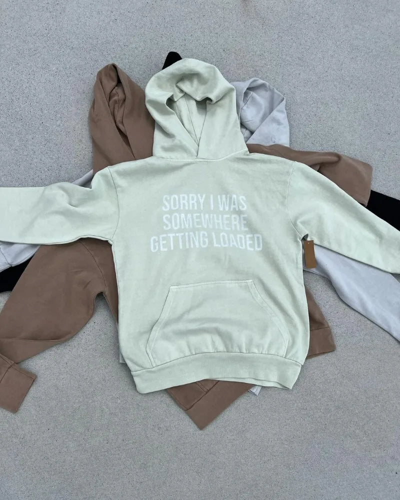 2024 Y2K High Street Fashion Retro Versatile Oversized Pullover Hoodie
