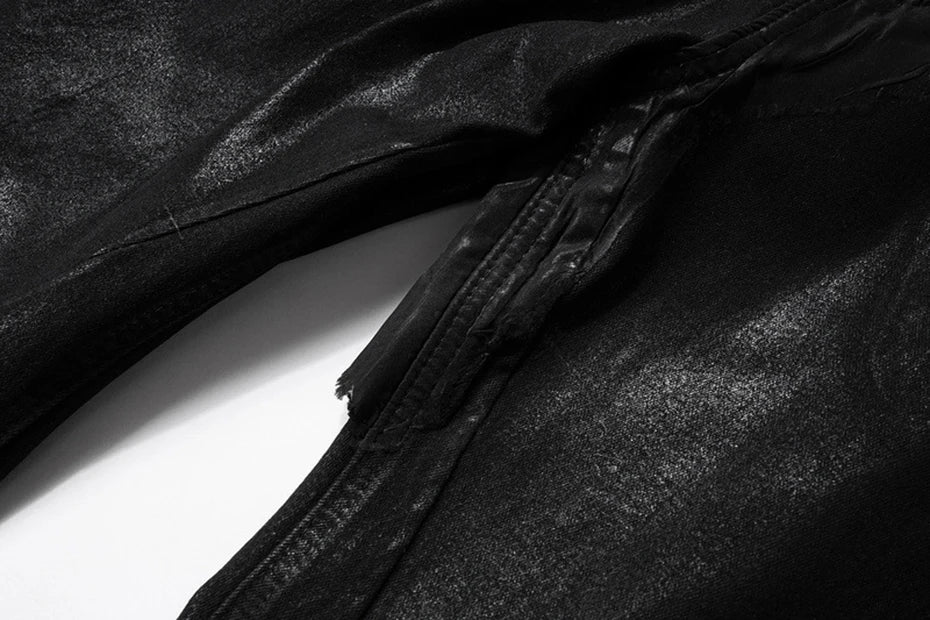 hi street flared jeans men broken patchwork denim pants streetwear harajuku luxury designer black jeans trousers male unique jeans style 358