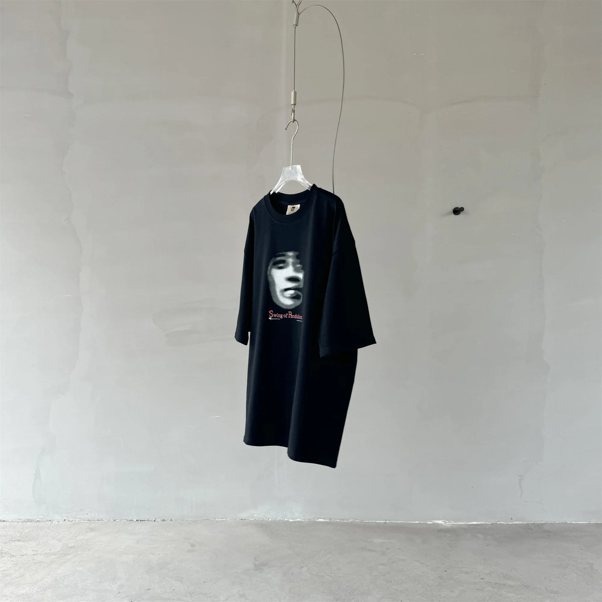 gothic oversized shirt featuring 24ss vintage vtg retro high street phantom avatar print 100 cotton casual loose tops t shirt