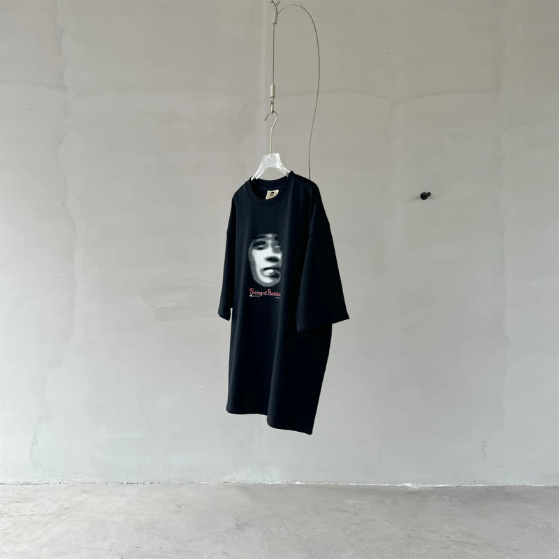 gothic oversized shirt featuring 24ss vintage vtg retro high street phantom avatar print 100 cotton casual loose tops t shirt