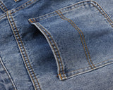 high street fashion contrast straight tube micro flared jean horn pant washing mens tassel vintage patchwork wide denim jeans unique jeans style 5006
