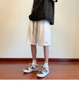 summer running baggy y2k shorts for men casual gym sport short pants threaded solid drawstring basketball bermuda masculina unique shorts style 3546