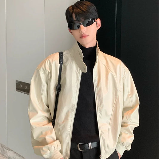 minimalist streetwear jacket, bold fashion piece, aesthetic
