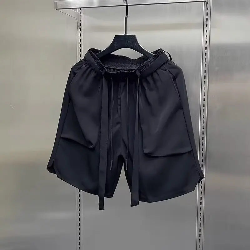 Multi-pockets Cargo Shorts Fashion Brand Straight Loose Casual Cargo Shorts 2024 Summer Men New Shorts American Shorts
