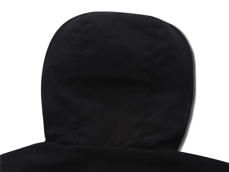 Fleece quilted streetwear zip-up bomber parka