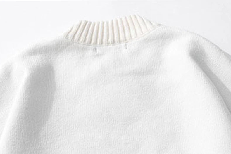 fashion knitted sweater autumn winter o neck anime characters pullover streetwear unisex casual loose sweaters jumper knitwears unique limited edition hoodie, high quality cotton pullover, trendy hip hop style outerwear