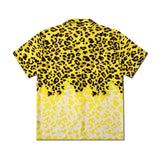 Dark Icon Yellow Leopard Hawaiian Shirt Men Vintage Street Polo Shirt Man Man Blouse