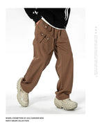 men streetwear fashion loose casual wide leg techwear cargo pants track trousers women harem trousers joggers sweatpants unique joggers style 940