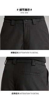 extended length edition wrinkle fashion men streetwear fashion hip hop vibe loose casual straight black suit pant trousers unique default style 1925
