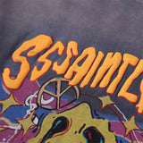 SSSAINT LOUIS Rock Alien Print Hip-Pop High-Street wear Vintage Retro Oversized Tops Tee