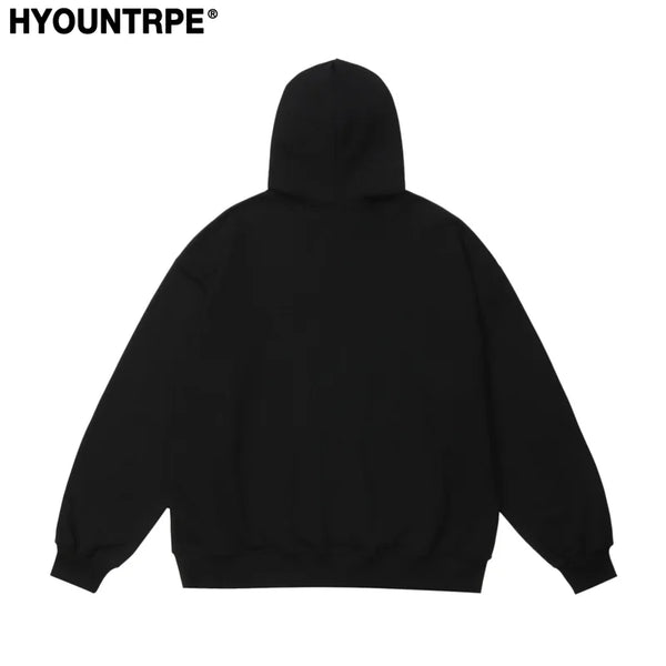 Fashion Punk Rivets Hoodies Pullover Hooded Sweatshirts Harajuku Women