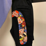 Harajuku Y2K Men's Gym Shorts Evisued Shorts Casual Japanese Fashion Brand M Printed Wide Leg Shorts Summer Men Clothing