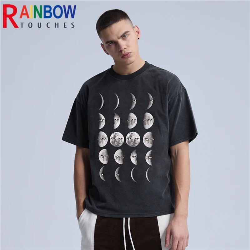 Y2K Graphic Tee – Rainbowtouches 2022 Brand Mens T Shirt High Street Tidal Cur – Urban Streetwear for Men & Women