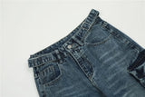 vintage multi pocket jeans mens harajuku cargo denim pants retro hip hop straight loose jean pants men clothing 1 unique cargo style 485