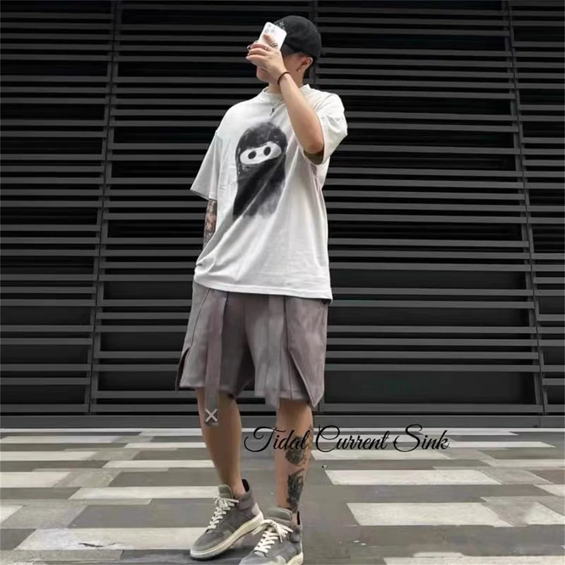 Skatercore Streetwear top – Summer Vintage Style Adf Nft Illustration Ye Doll Graffiti W