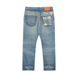 streetwear ripped hole patch baggy y2k jeans for men washed pantalones hombre straight casual denim trousers oversized stacked flare jeans