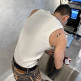 Mens Casual Street Tie Dye Tight Sports Bodybuilding Vest 2024 New Genderless Fashion Sexy Youth Printed Tank Top Unisex