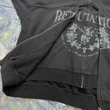 Tactical urban hoodie with reflective cyber graphics