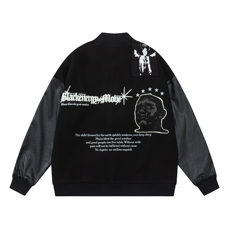 men streetwear jacket patchwork baseball bomber jackets coats hip hop harajuku motorcycle oversized outerwear nan fashion pho - variant style fc8d2a for streetwear fashion