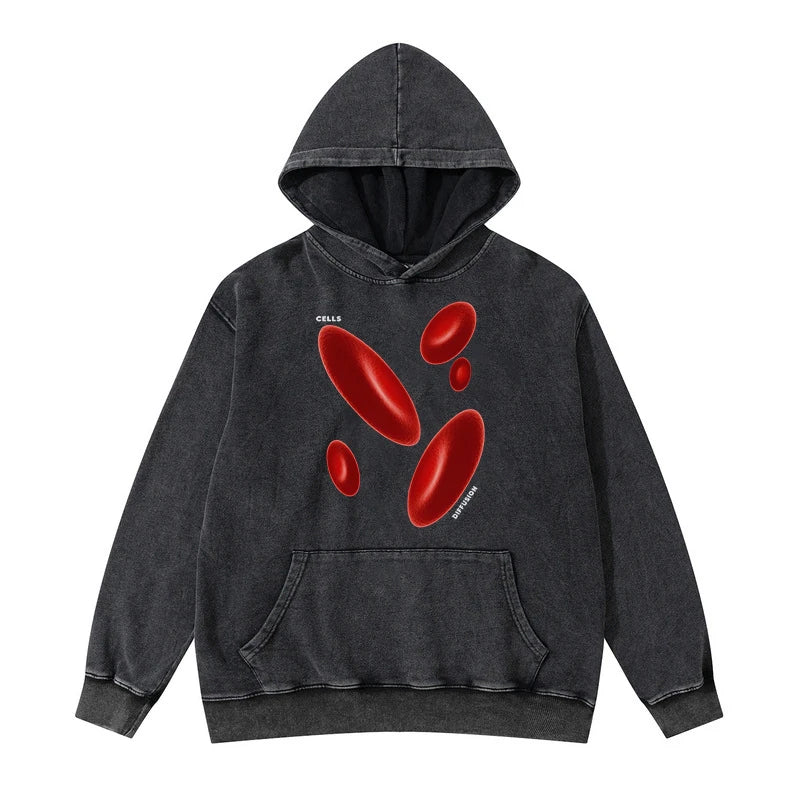 sadcore crying character featuring rainbowtouches washed hoodies men fashion high street red graphic vintage hip hop women hoodie street unisex superior quality