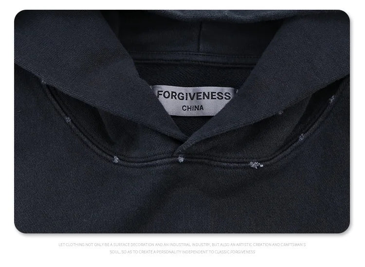 Streetwear cyber hoodie with digital matrix aesthetic