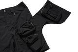 fashion detachable pants streetwear mens new casual hip hop streetwear cargo pocket tactical trousers straight joggers men pants unique joggers style 1649