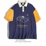 Harajuku Melting smiley – 2024 Summer New Trendy Men And Women Polo Short Sleeved Coup