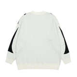 mens streetwear sweater hip hop letter geometry knitted sweater pullover new casual autumn o neck cotton sweater unisex jumpers - vintage look oversized hoodie, Y2K grunge street style, unisex casual winter pullover