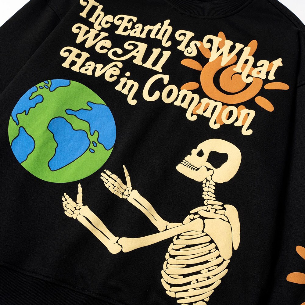 "The Earth" Unisex Men Women Streetwear Graphic Sweatshirt Daulet Apparel