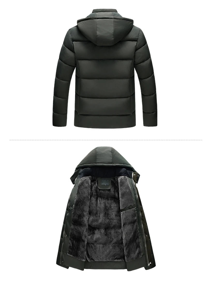 graphic outerwear featuring rainbowtouches parka men coats winter jacket thicken hooded waterproof outwear warm coat fathers clothing casual mens overcoat design – premium quality jacket for men